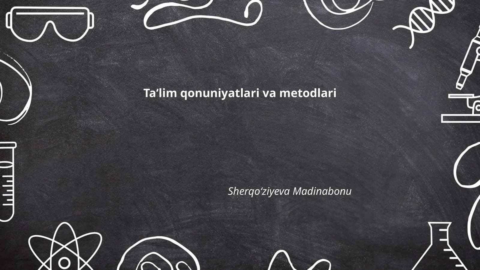 Ta‘lim qonuniyatlari va metodlari