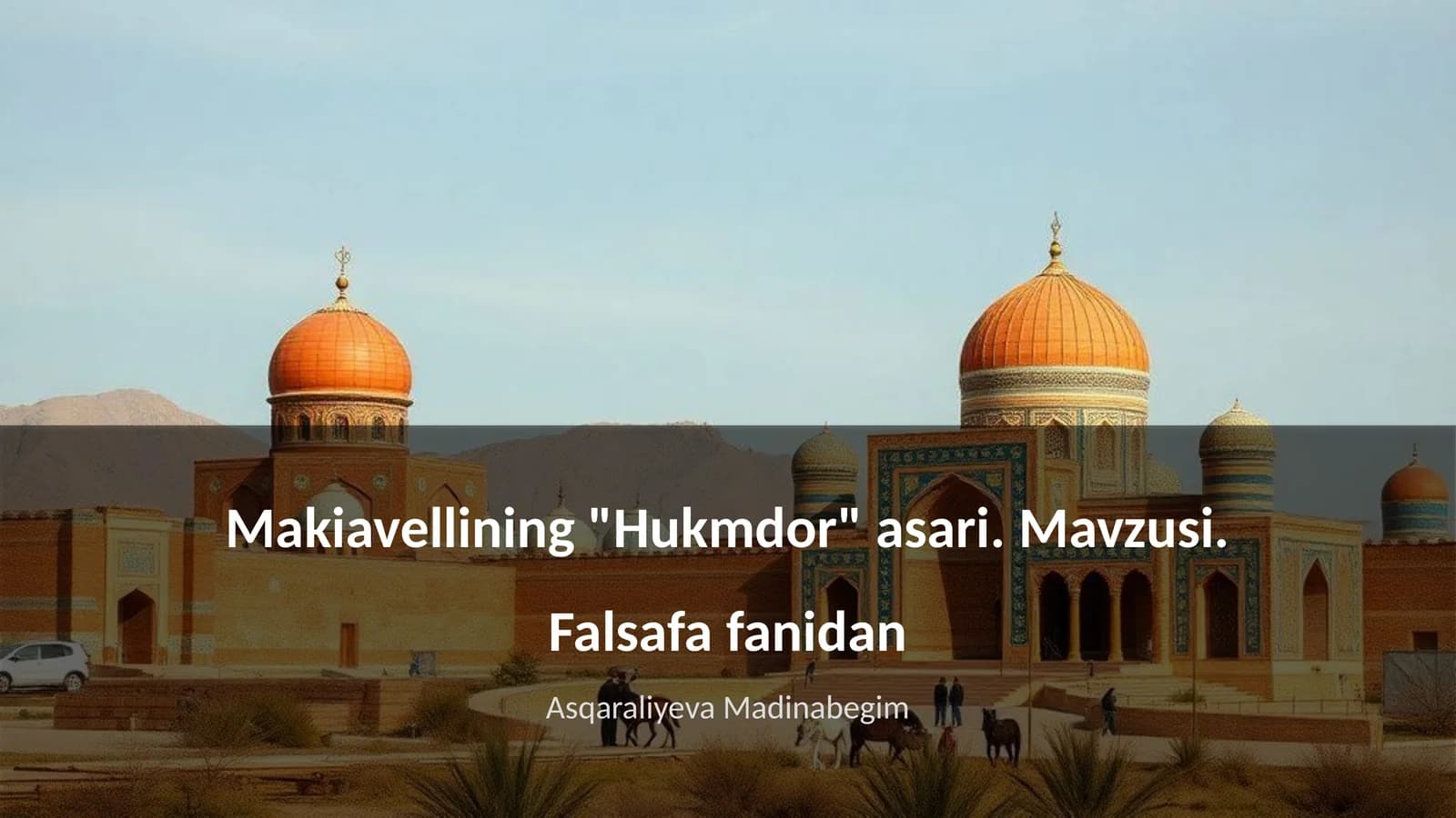 Makivelli "Hukmdor" asari