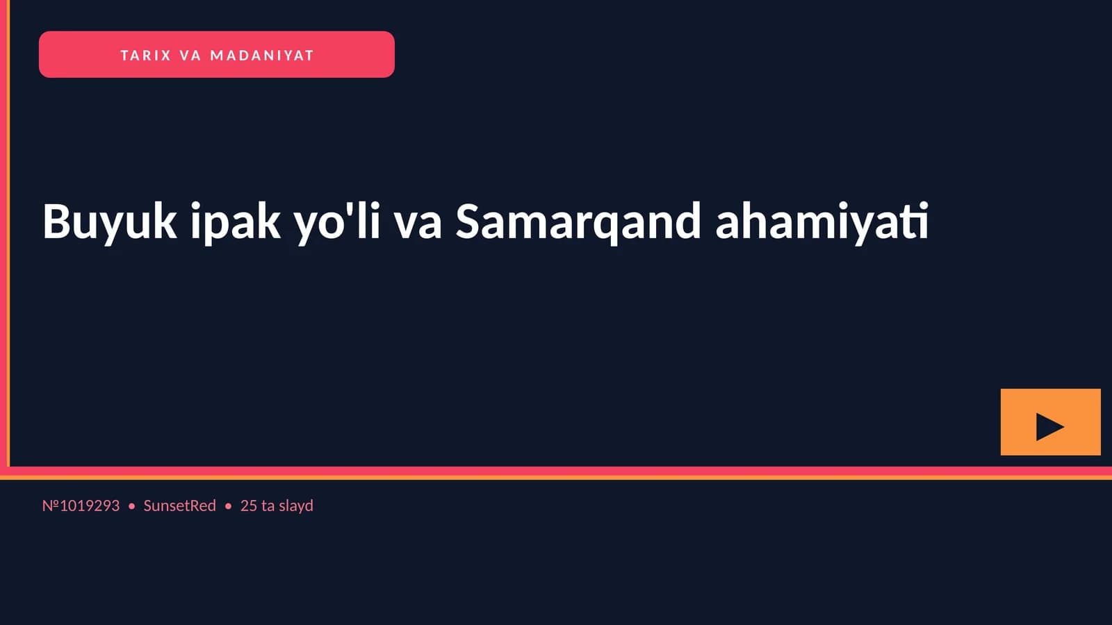 Buyuk ipak yo'li va Samarqand ahamiyati