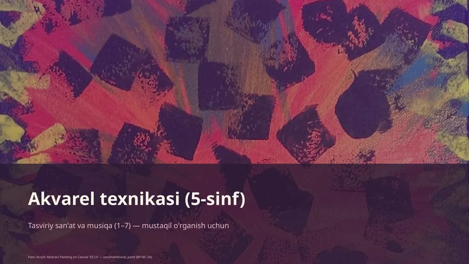 Akvarel texnikasi (5-sinf)