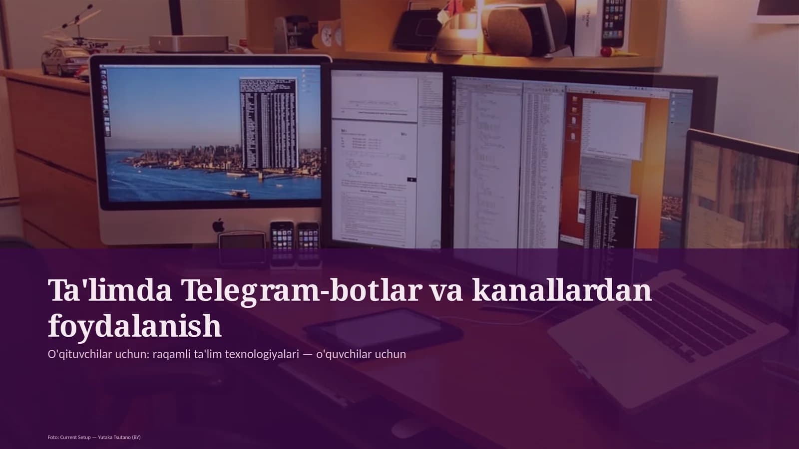 Ta'limda Telegram-botlar va kanallardan foydalanish