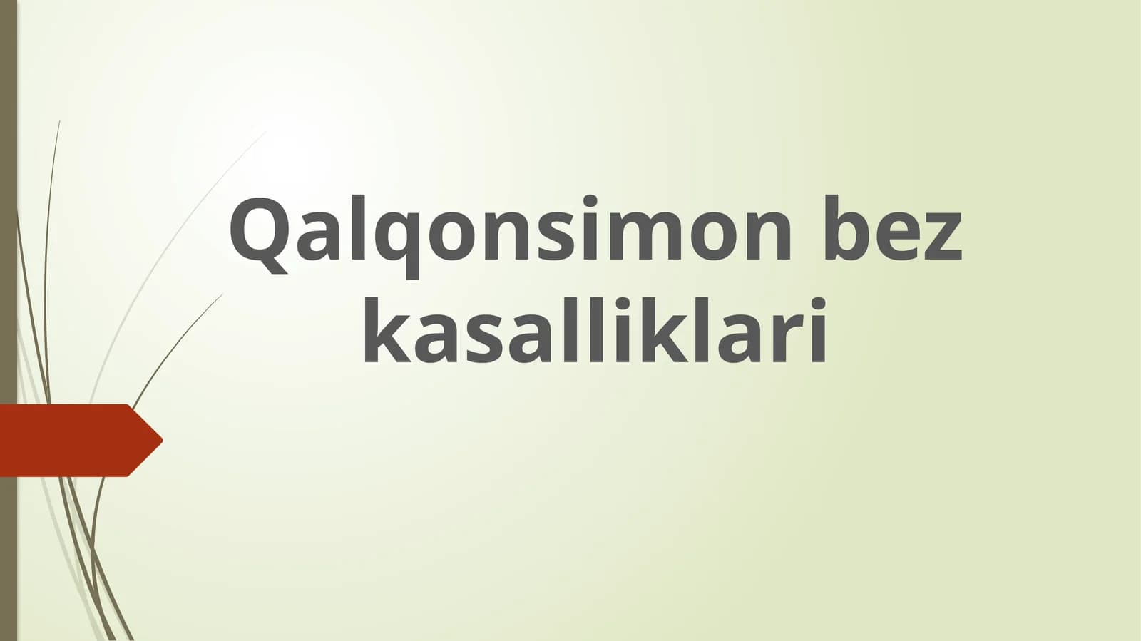 Qalqonsimon bez kasalliklari