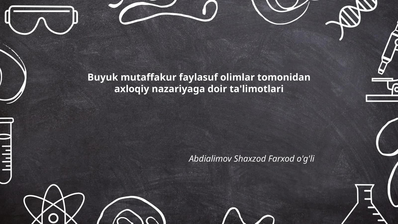 Antik dunyo faylasuflari axloqiy ta'limotlari