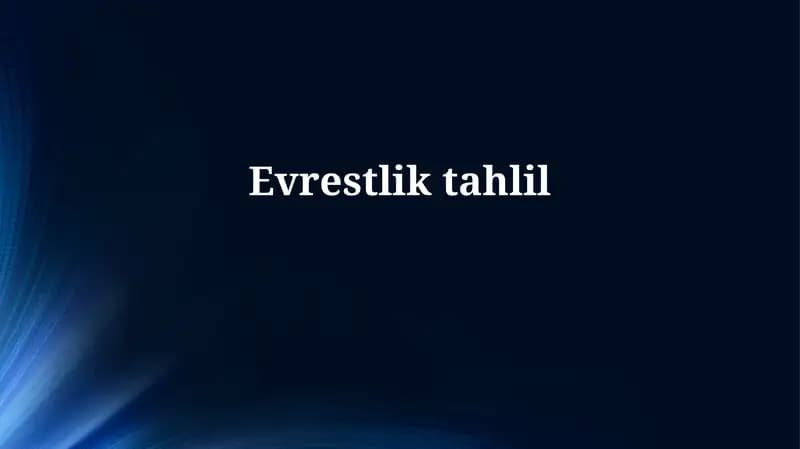 Evrestliktahlil