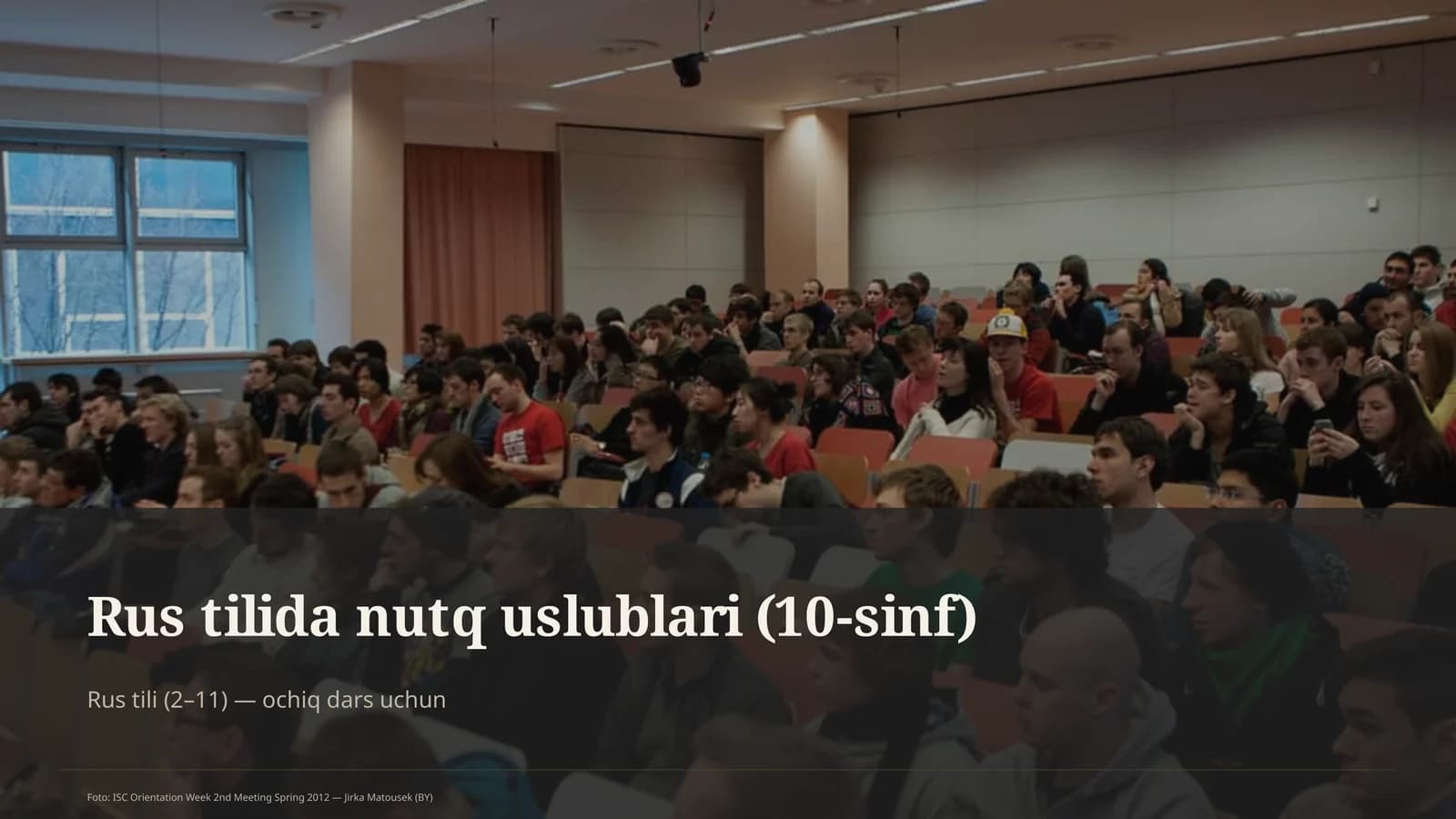 Rus tilida nutq uslublari (10-sinf)