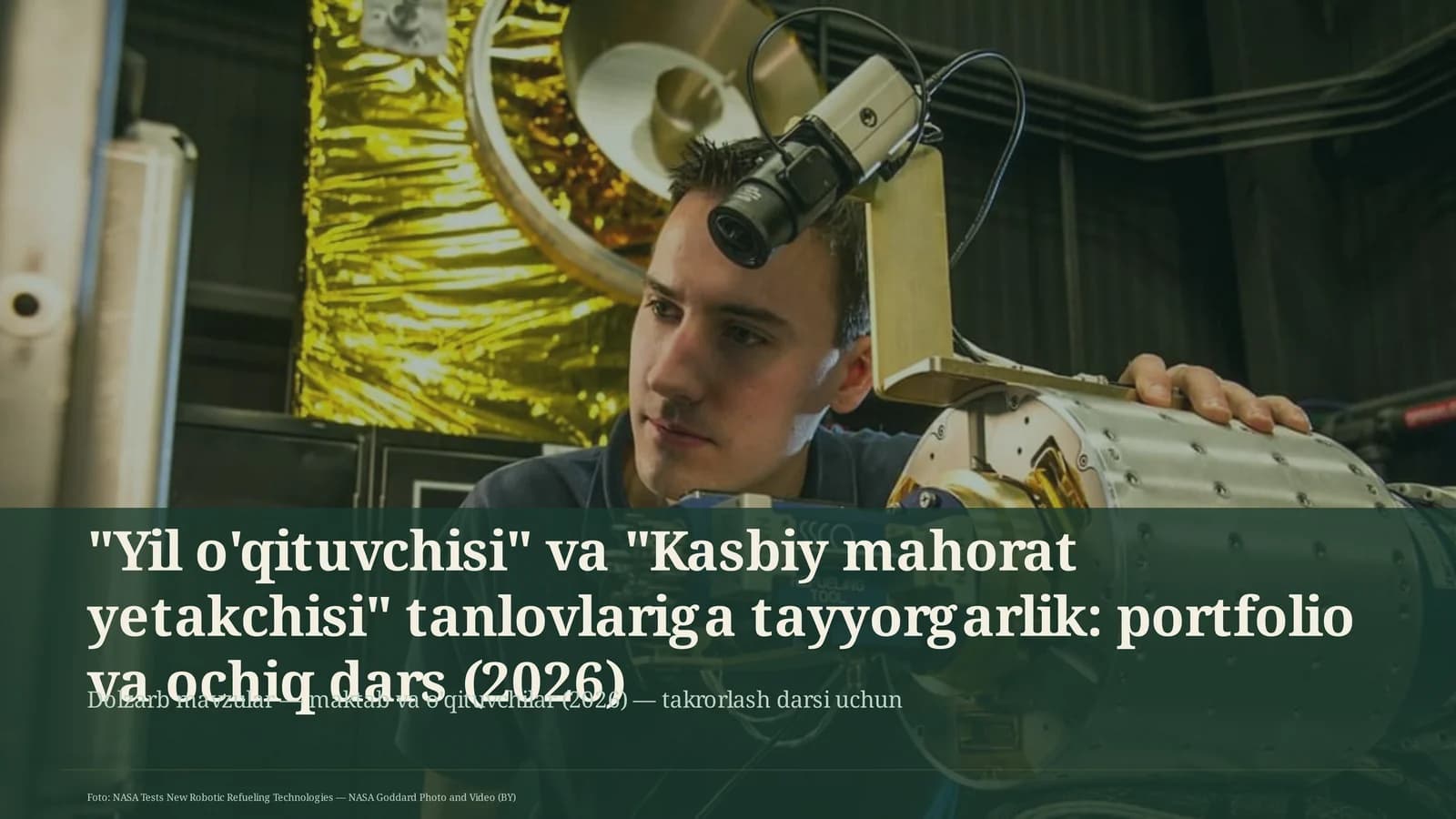 Dolzarb mavzular — maktab va o'qituvchilar