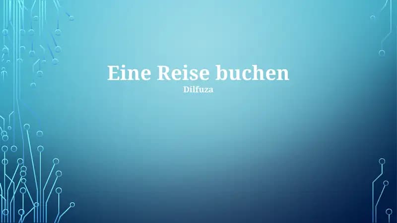 Eine Reise buchen