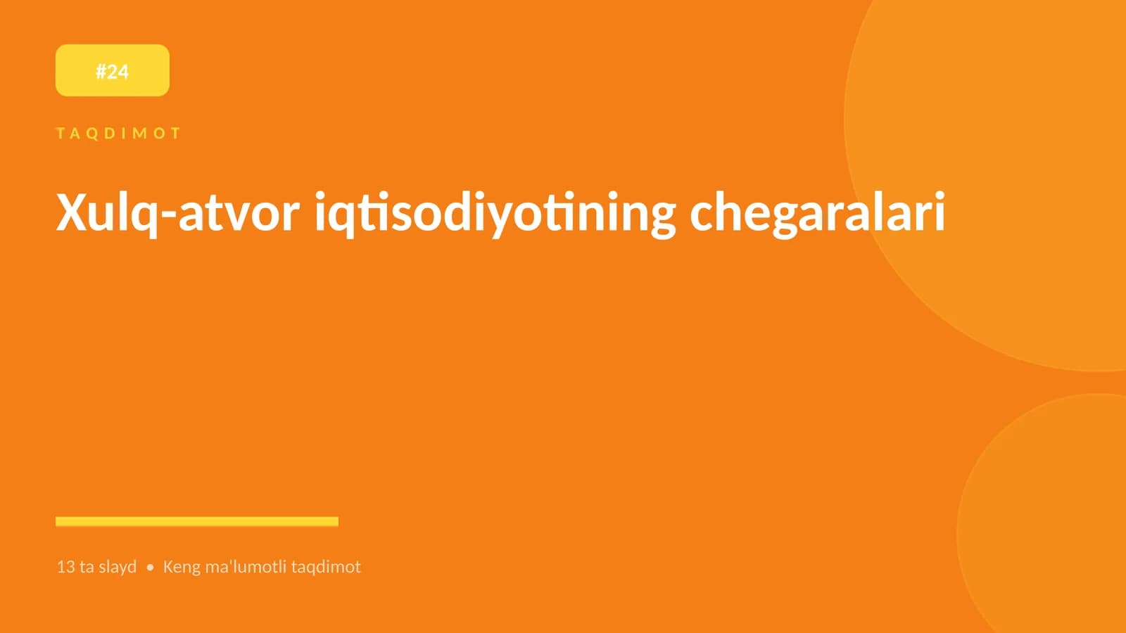 Xulq-atvor iqtisodiyotining chegaralari