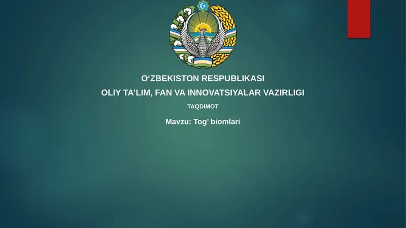 Tog’biomlari
