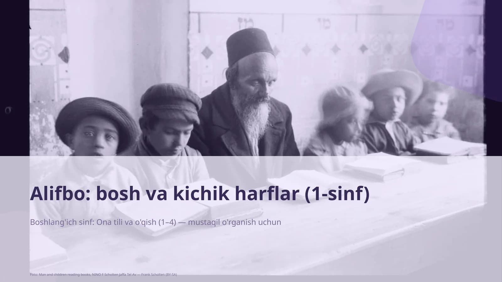 Alifbo: bosh va kichik harflar (1-sinf)