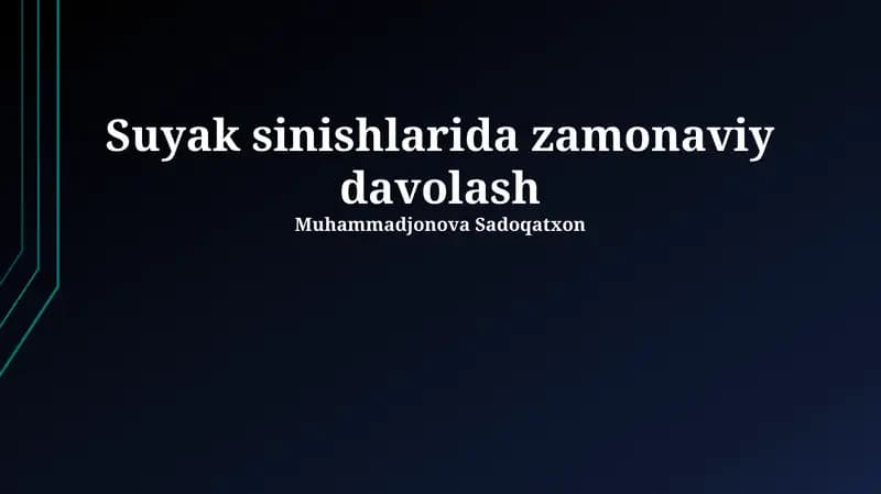 Reabilitatsiya va tiklanish