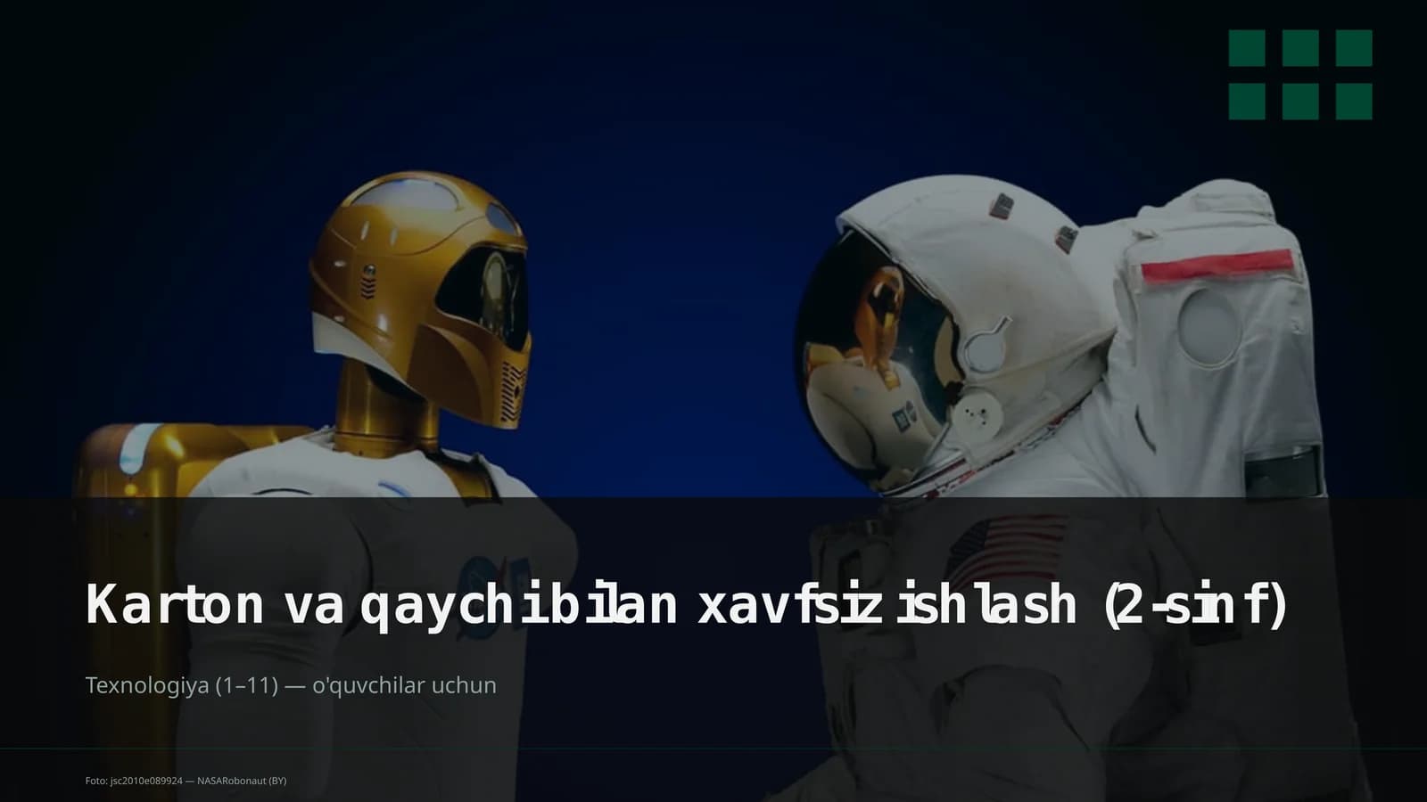 Karton va qaychi bilan xavfsiz ishlash (2-sinf)