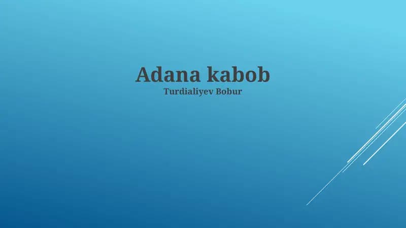 Adana kabob