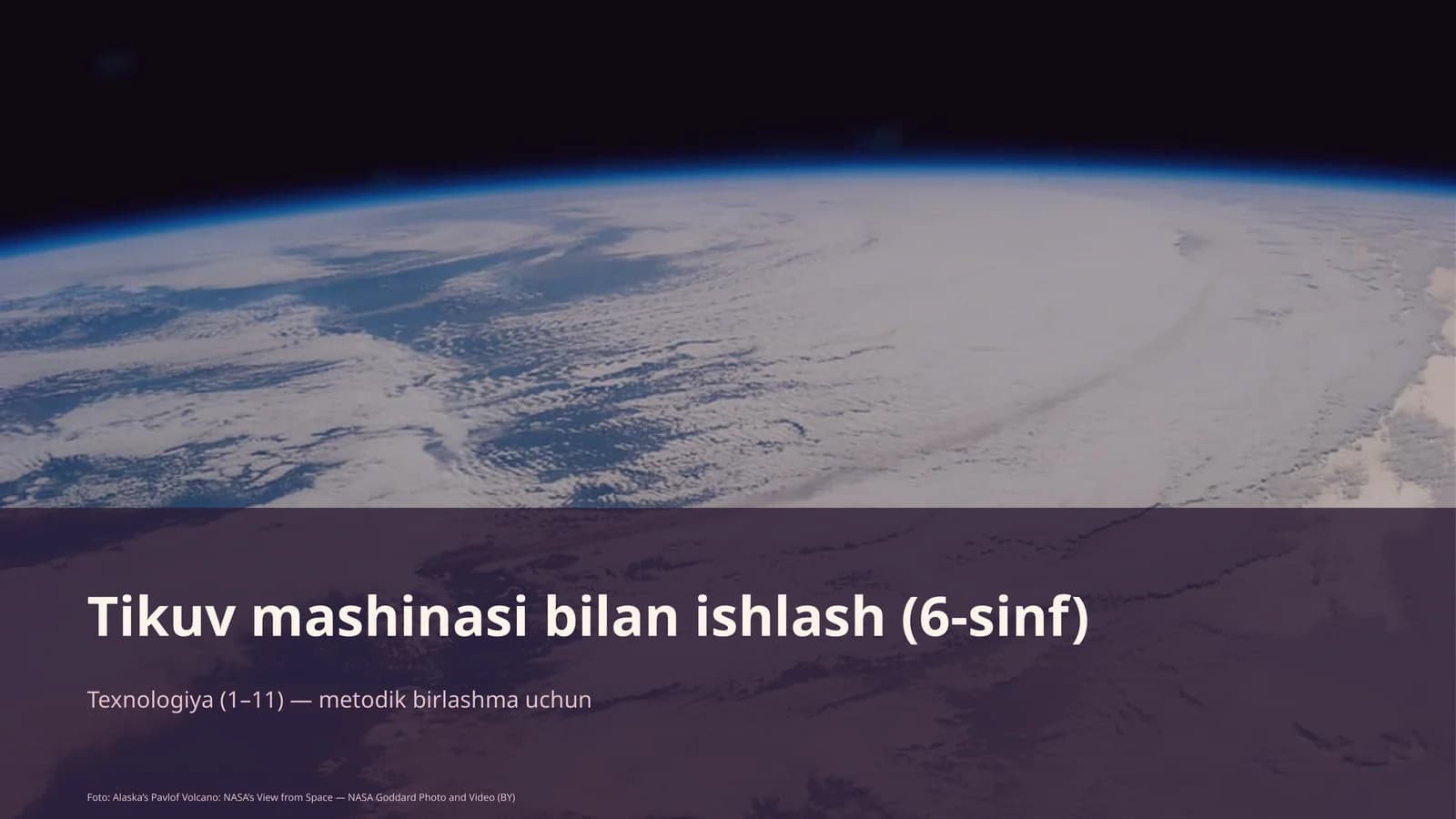 Tikuv mashinasi bilan ishlash (6-sinf)