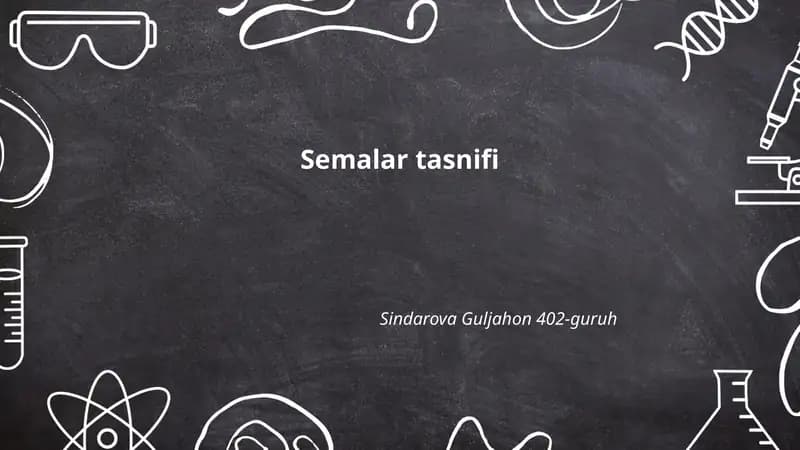 Semalar tasnifi