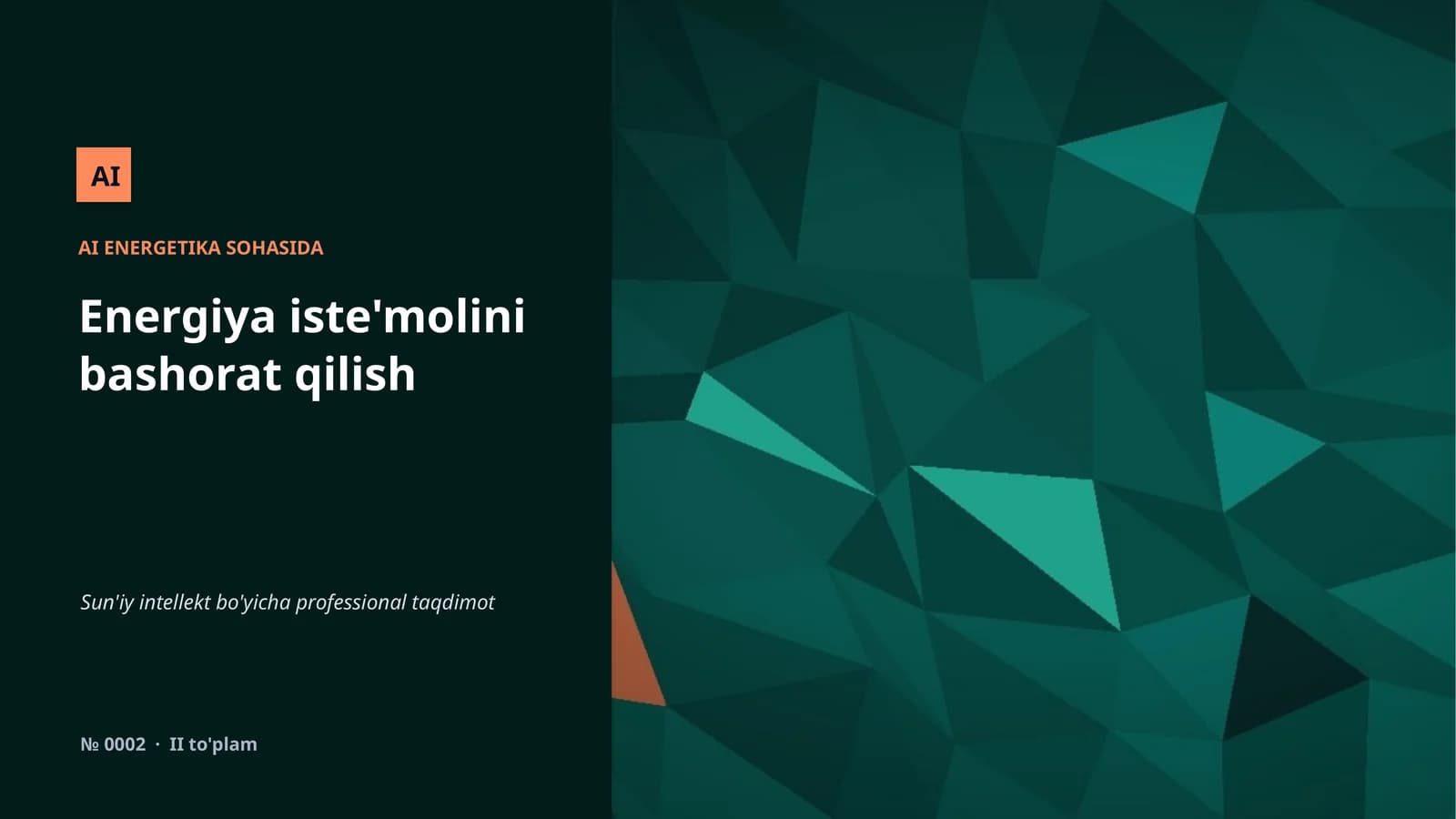 AI ENERGETIKA SOHASIDA