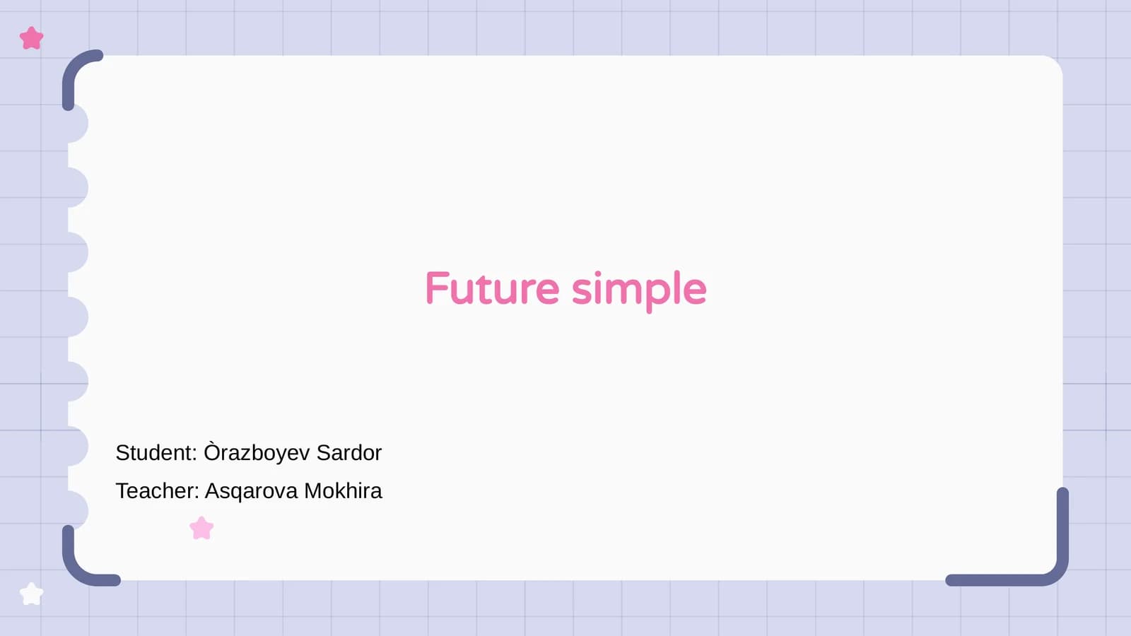 Future simple