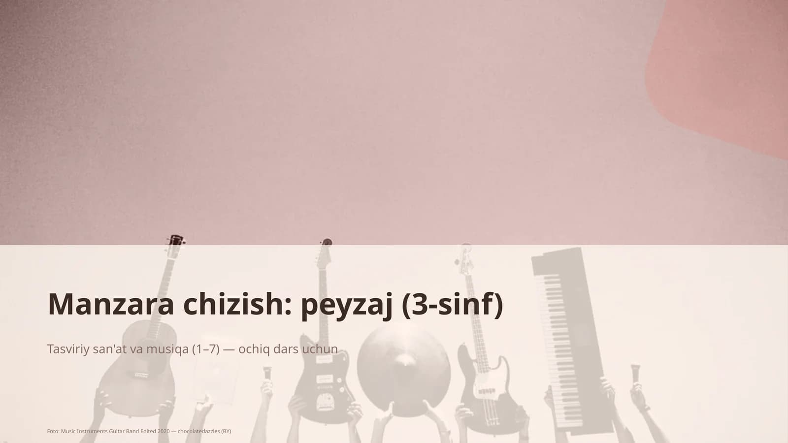 Manzara chizish: peyzaj (3-sinf)