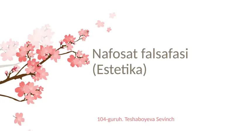 Nafosatfalsafasi(Estetika)