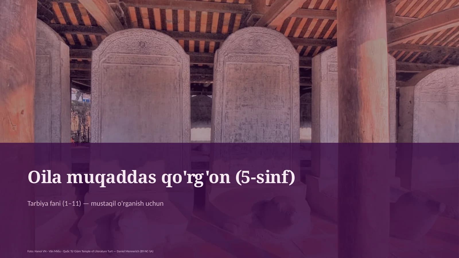 Oila muqaddas qo'rg'on (5-sinf)
