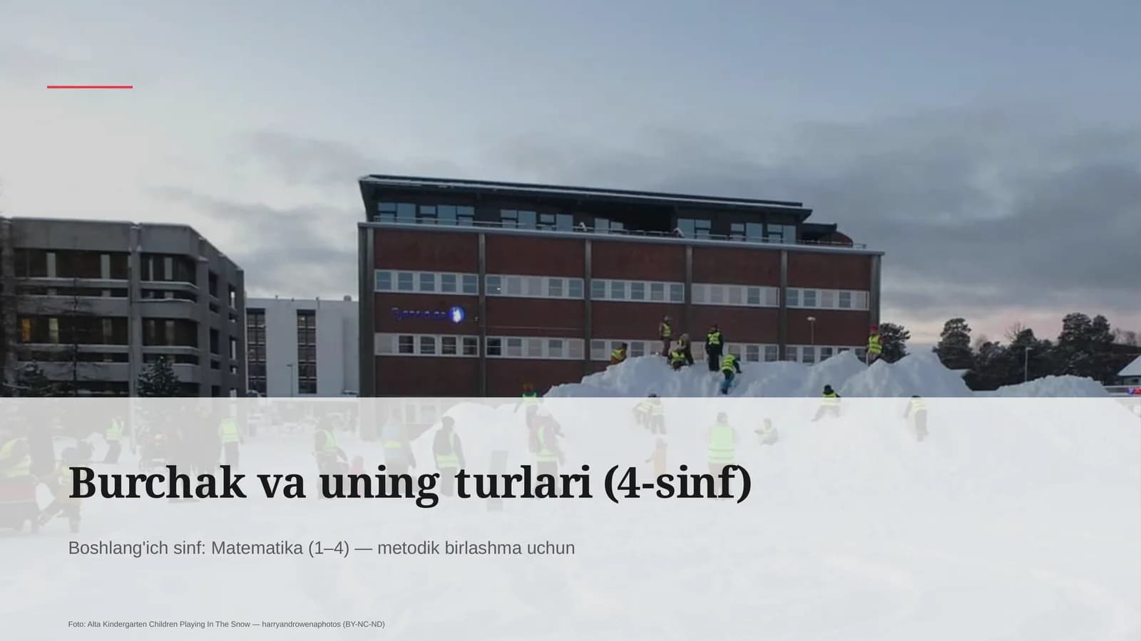 Burchak va uning turlari (4-sinf)
