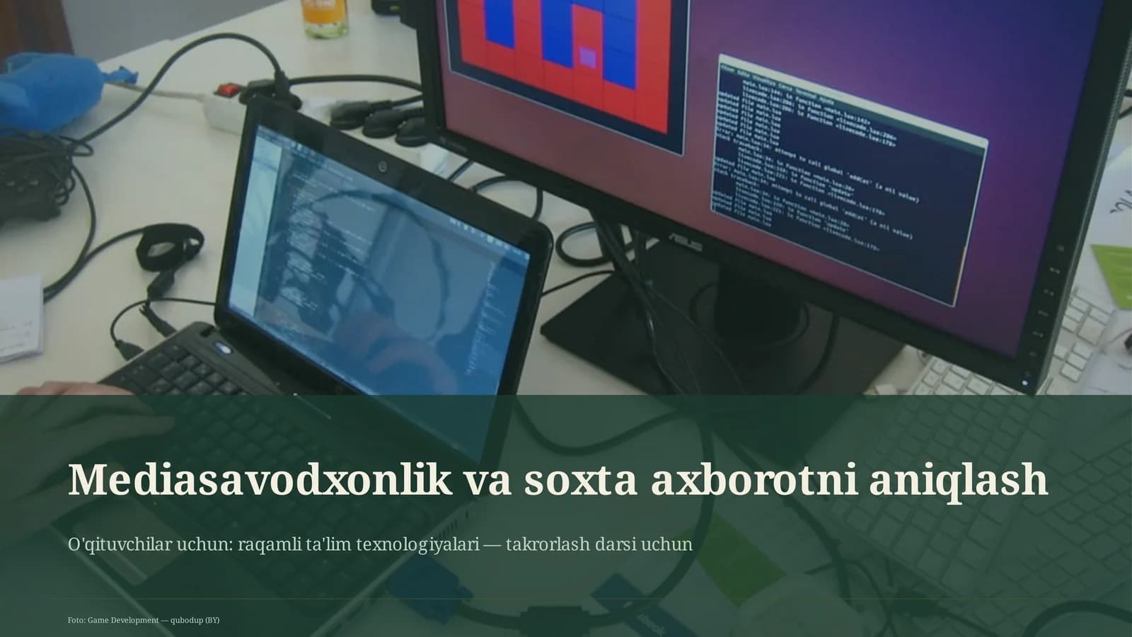Mediasavodxonlik va soxta axborotni aniqlash