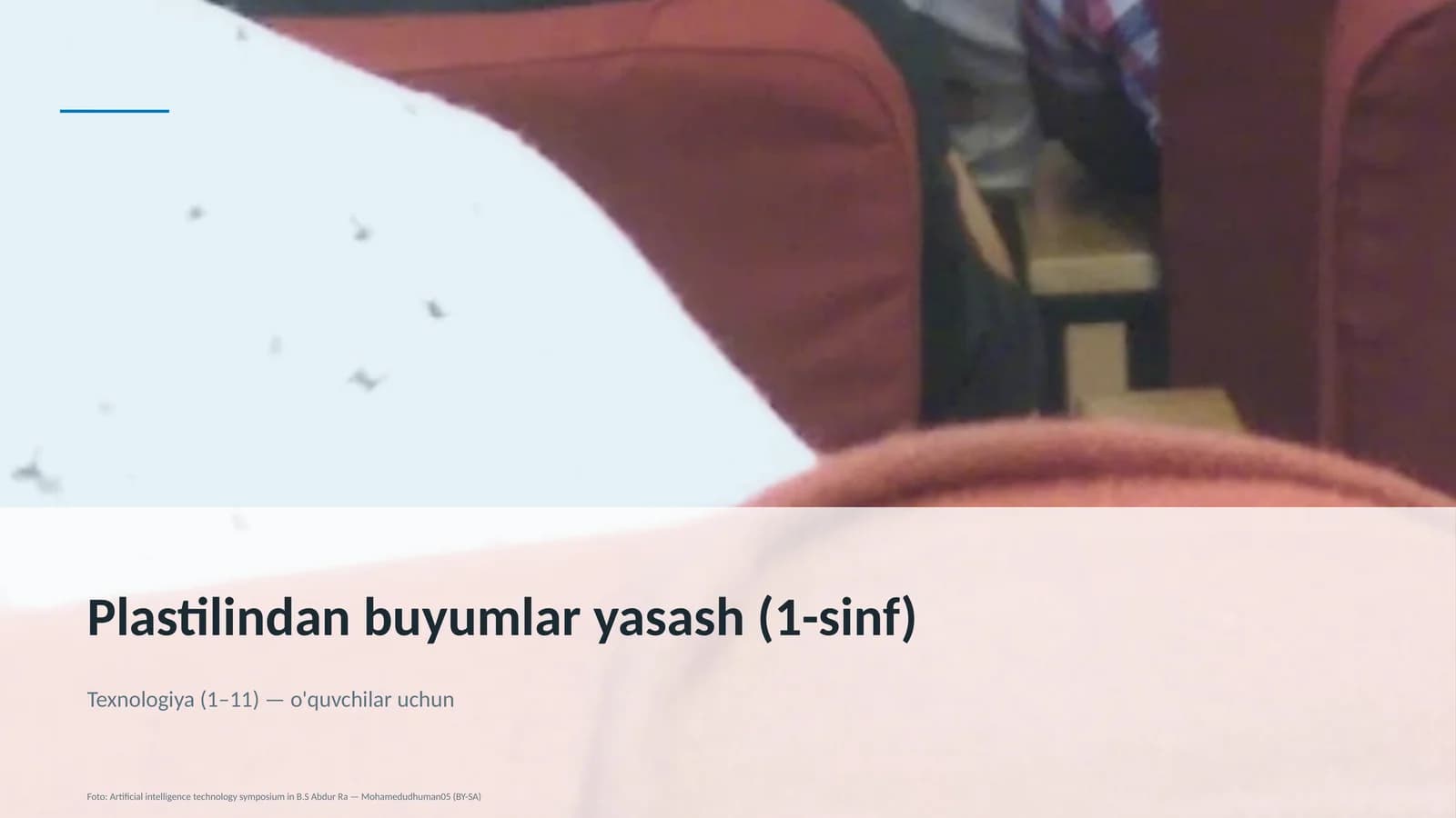 Plastilindan buyumlar yasash (1-sinf)