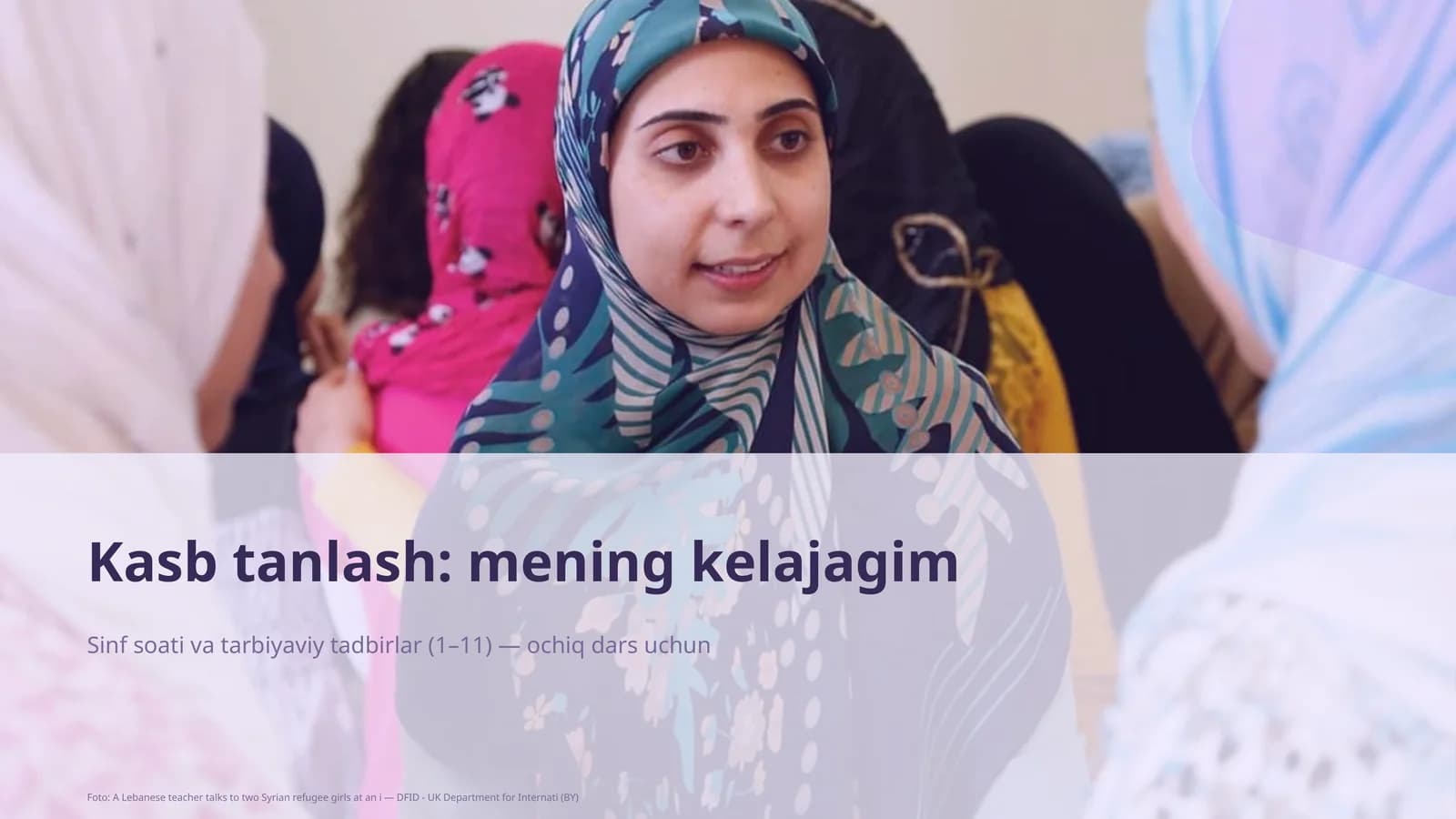 Sinf soati va tarbiyaviy tadbirlar (1–11) — ochiq dars uchun