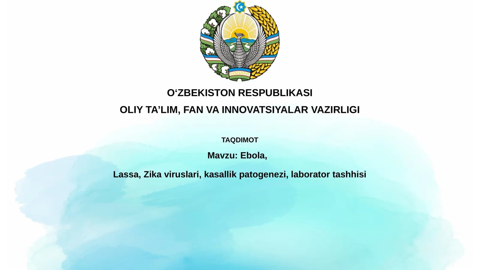 Ebola, Lassa, Zikaviruslari