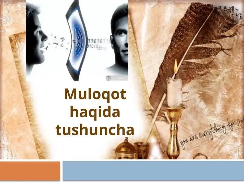 Muloqot va munosabatlar