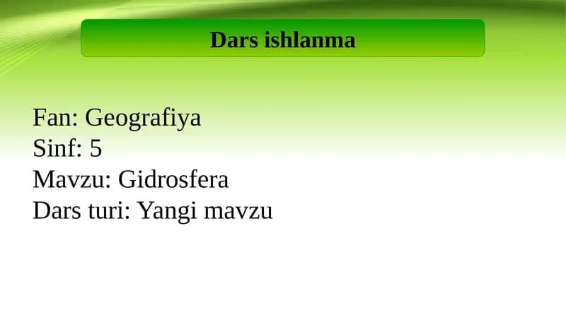 Gidrosfera