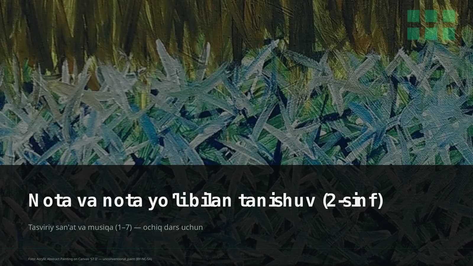 Tasviriy san'at va musiqa (1–7)