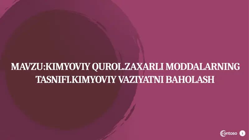 Kimyoviy qurol