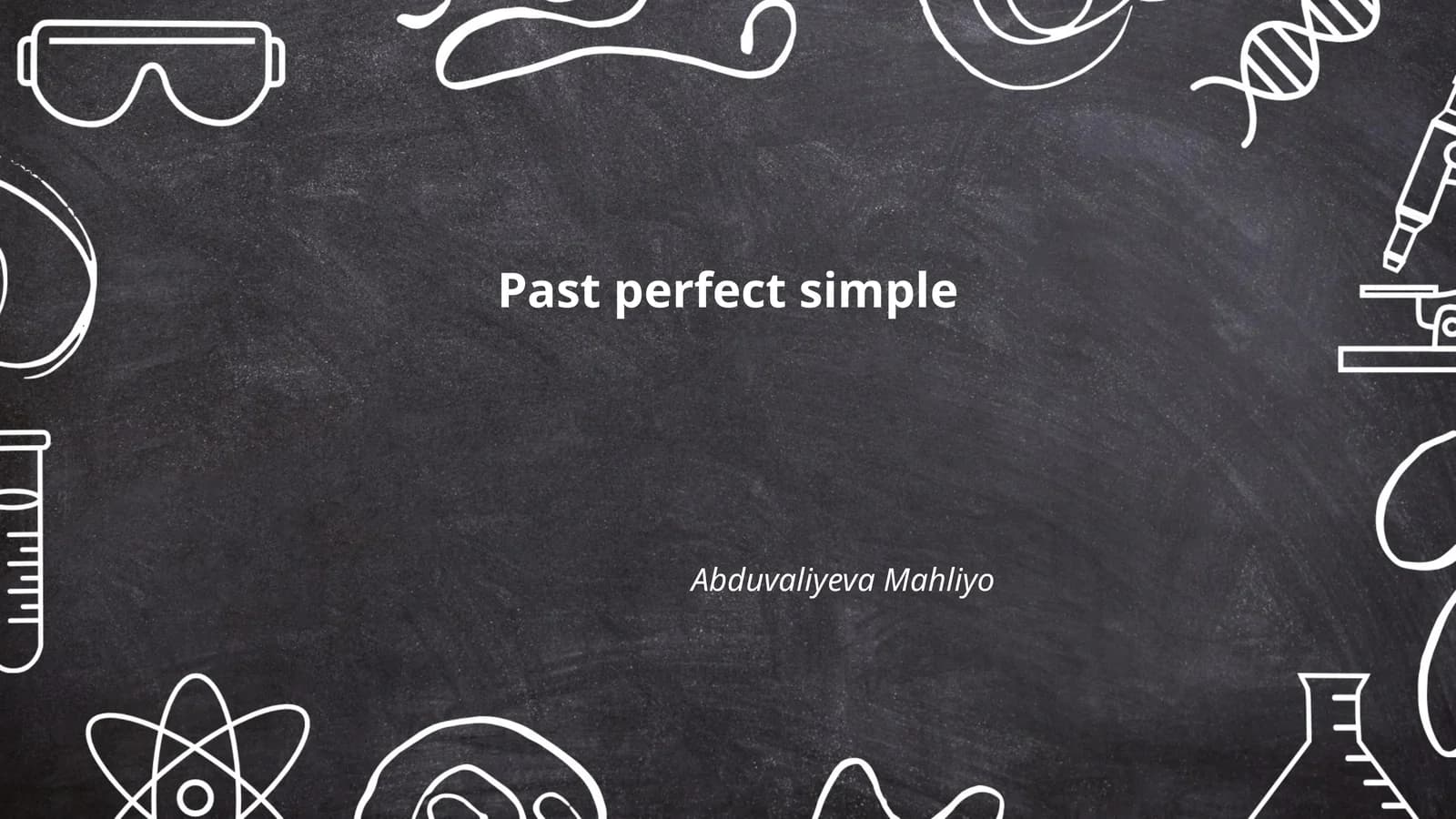 Past perfect simple