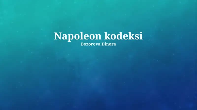 Napoleon Kodeksi