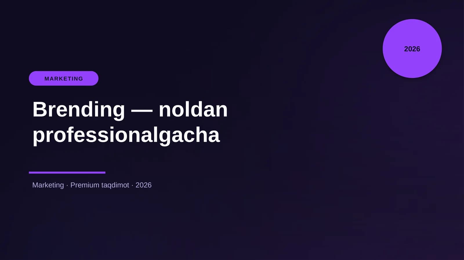 Brending — noldan professionalgacha
