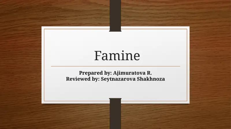 Famine