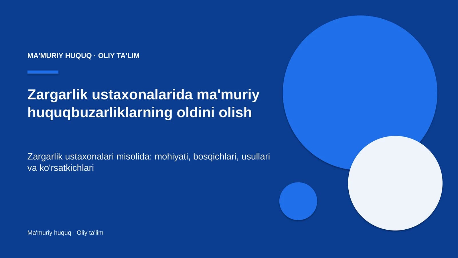 zargarlik ustaxonalarida ma'muriy huquqbuzarliklarning oldini olish 7832