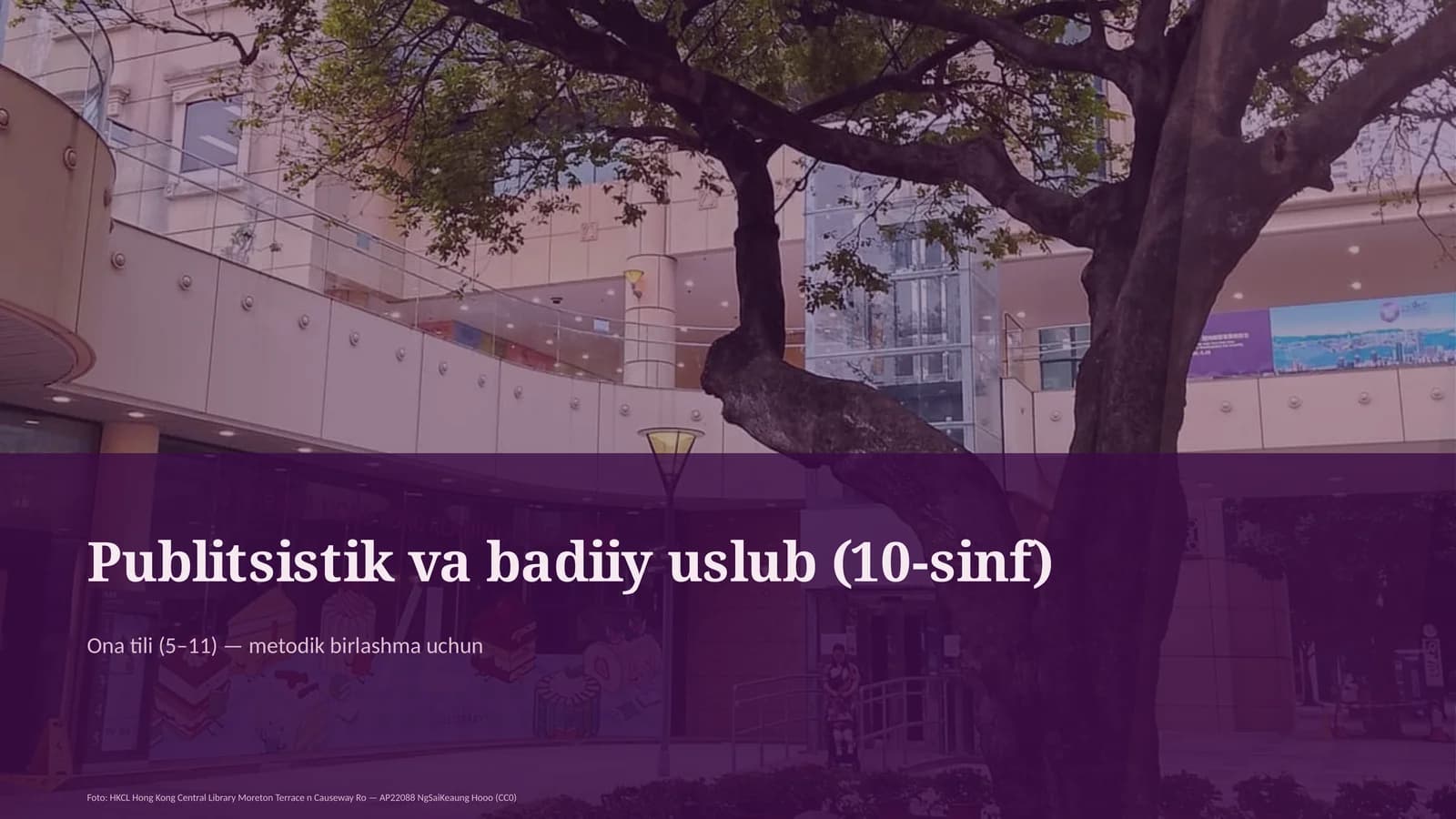 Publitsistik va badiiy uslub (10-sinf)
