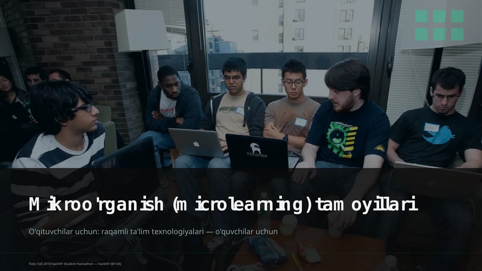 Mikroo'rganish (microlearning) tamoyillari