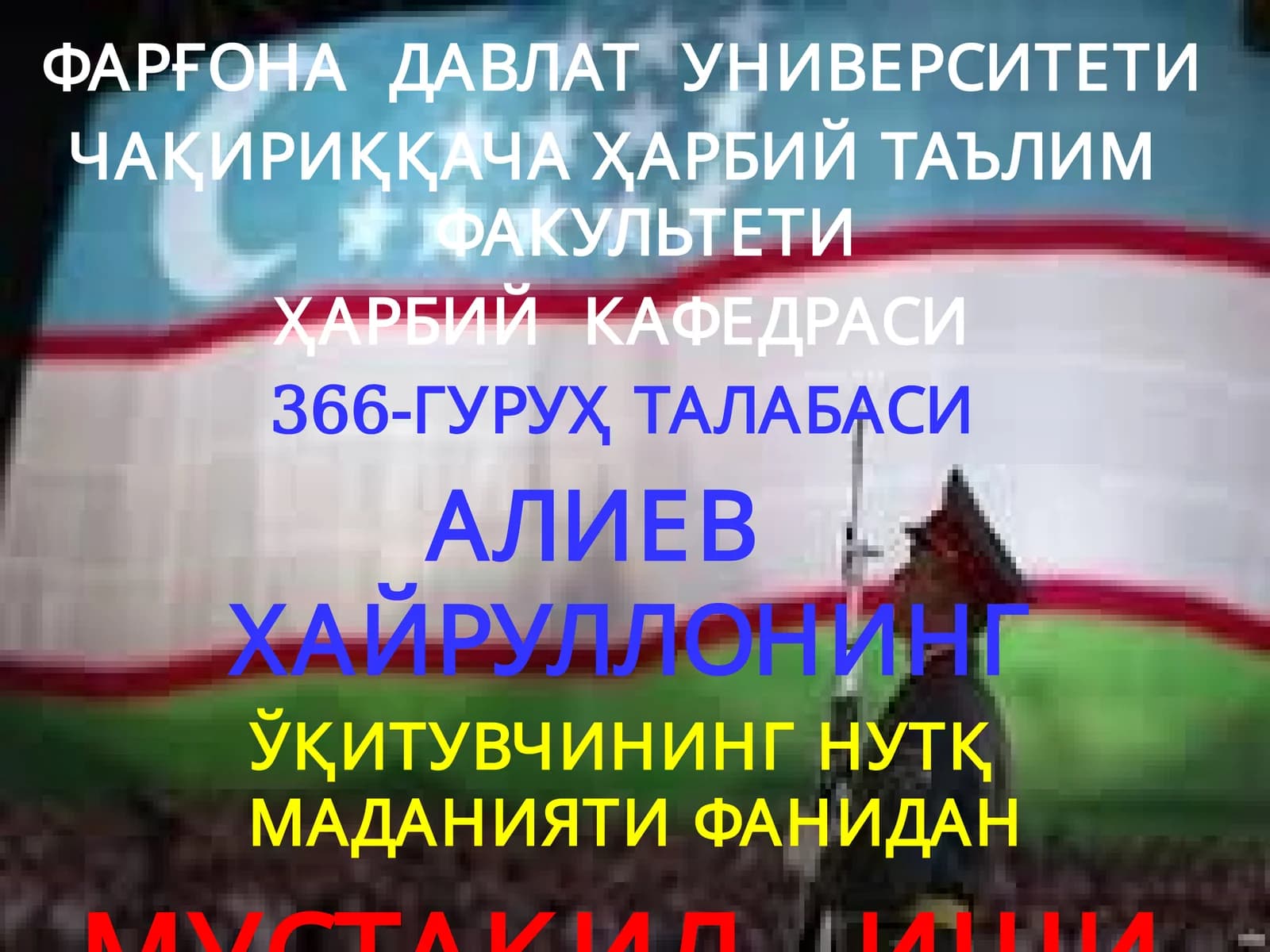 HARBIY NUTQMASALALARI