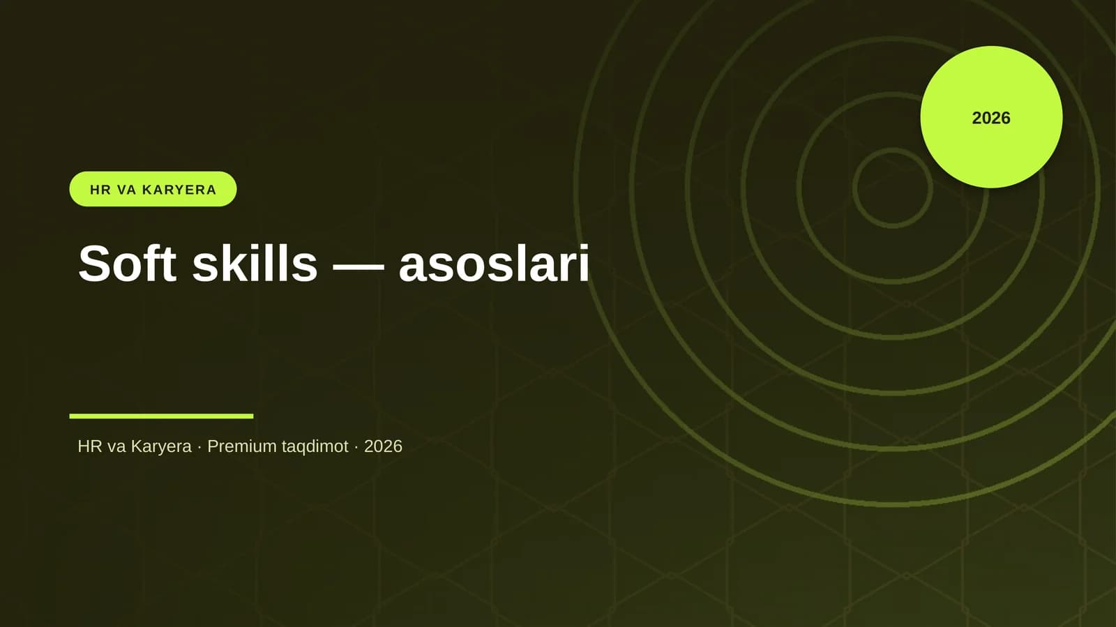 Soft skills — asoslari