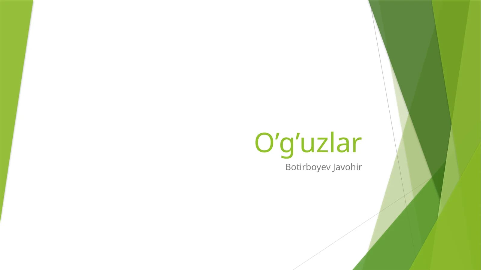 O’g’uzlar