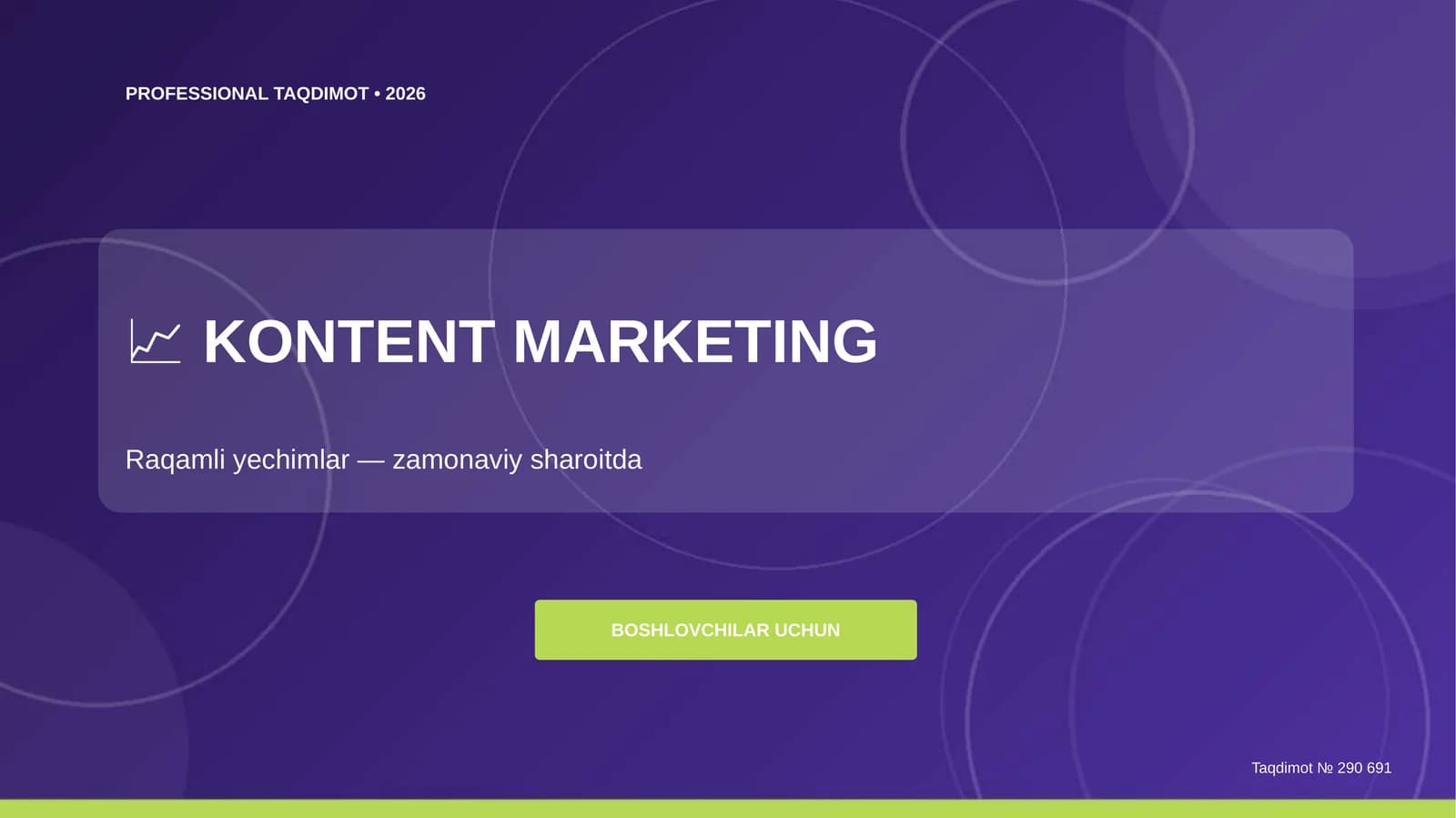 Kontent marketing: raqamli yechimlar