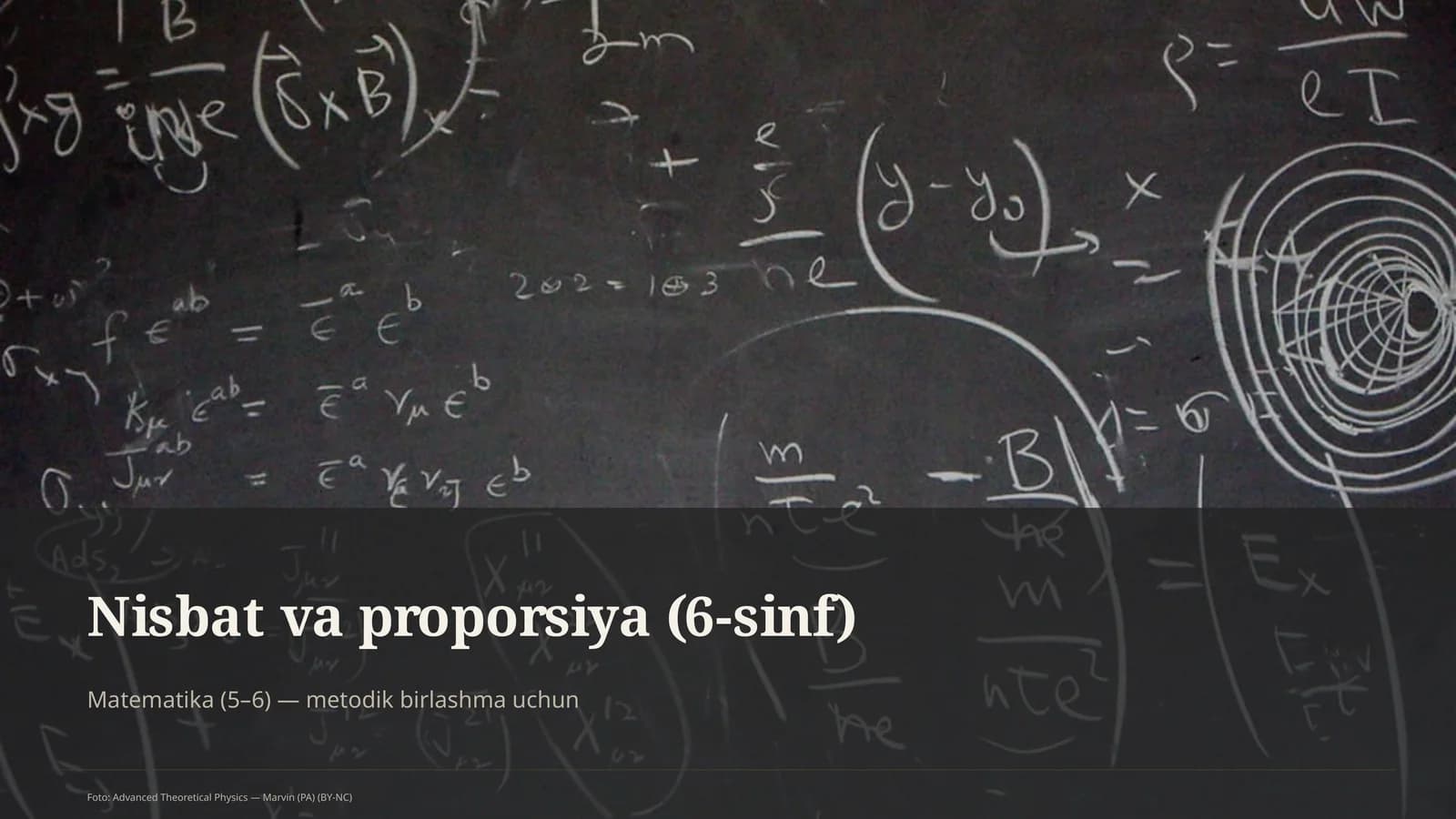 Nisbat va proporsiya (6-sinf)