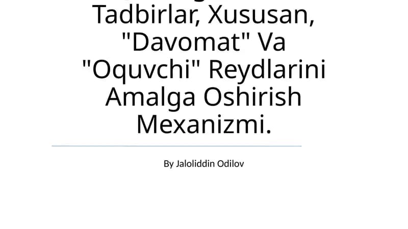 Talabalarning Harakatlari