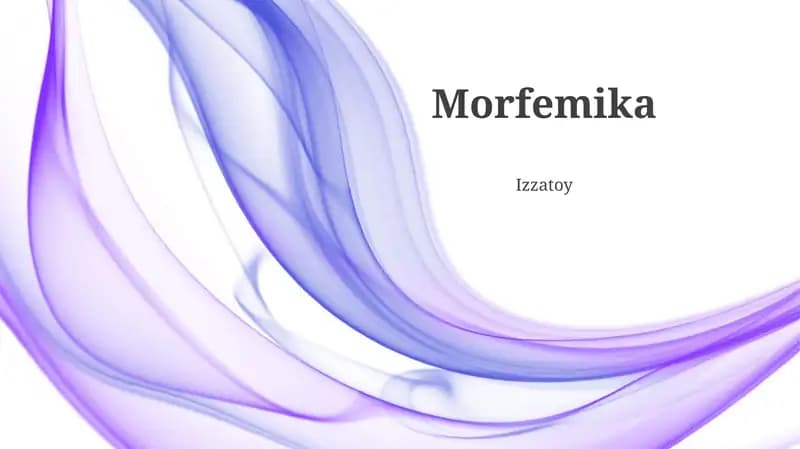Morfemika