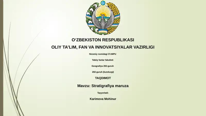Stratigrafiya maruza