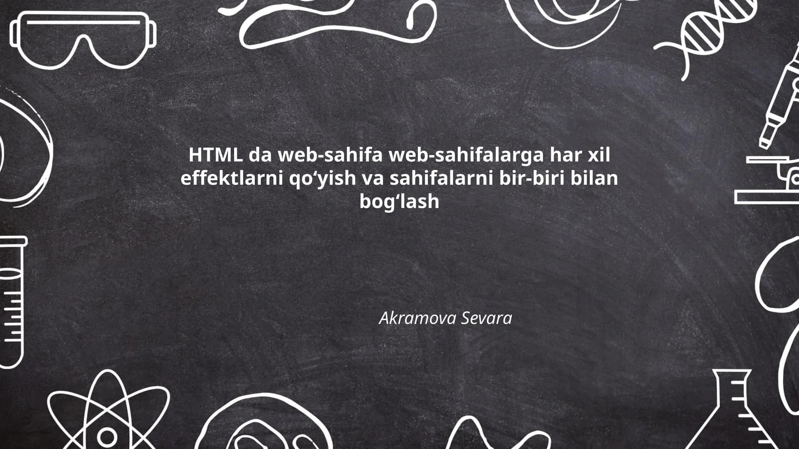 HTML teglarining asoslari