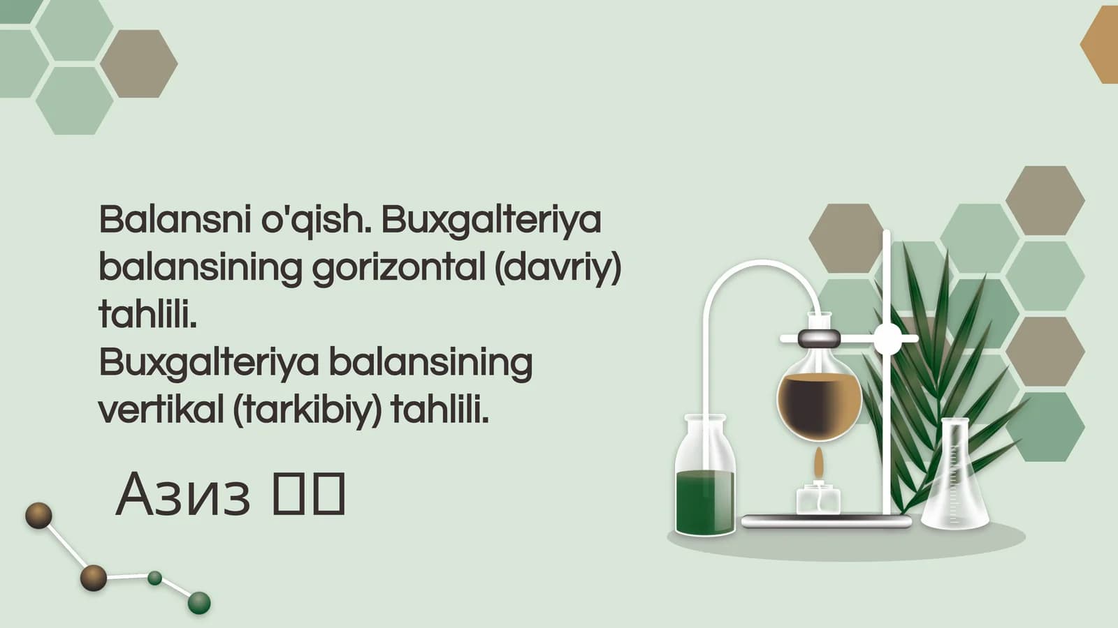 Balansning o'qish
